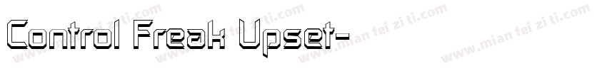 Control Freak Upset字体转换